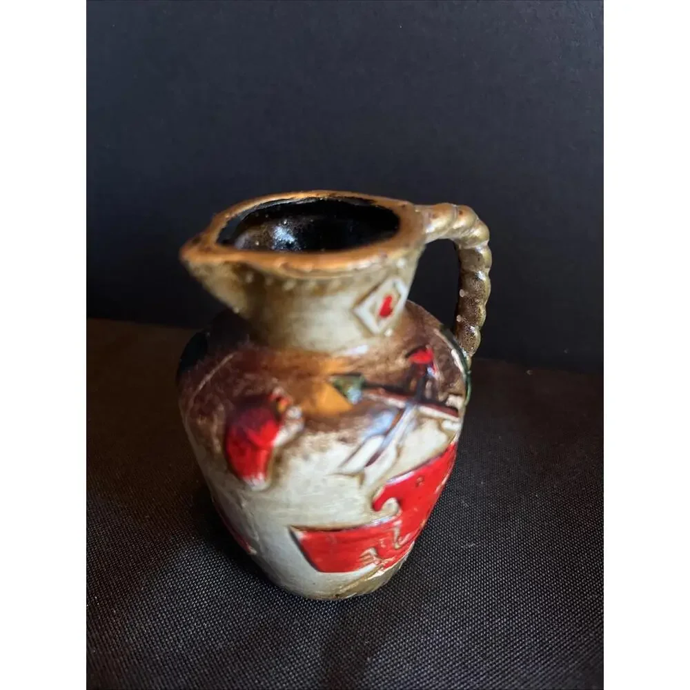 Vintage Little Thunderbird Native American pitcher jug small with Indian Symbols